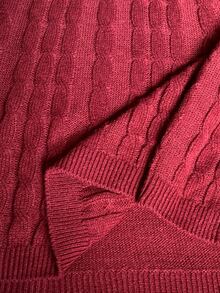Feyla Women's Vintage Fashion Frog Button Sweater Dress - Burgundy - View 7