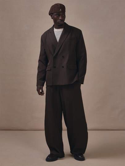 Musero Barrel Leg Tailored Trousers Waistaband With Belt Loops Co Ord Trousers Only Autum Winter Essentials