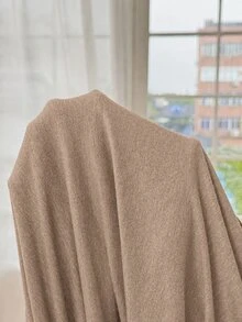 Slowluna Gaun Menyusui Hamil dengan Desain Lipit, Gaya Minimalis untuk Wanita Hamil dan Pasca Melahirkan - Coklat - View 11