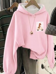 Tween Girl Tween Girl Tween Girl Casual Cartoon Print Autumn Sweatshirt - White - View 6