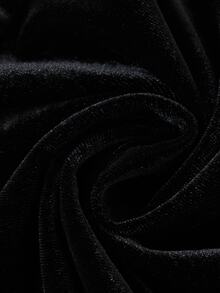 EastFlair Plus Size Women's Floral Embroidered Elegant Bodycon Skirt - Black - View 7
