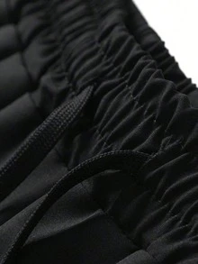 Gym Rark Pantalones cortos deportivos casuales de uso diario con patrón de araña y cintura con cordón para hombres - Negro - Ver 3