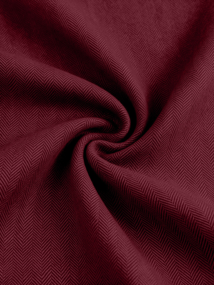 GlowEve CURVE Plus Size Women's Daily Commute Patchwork Colorblock Blazer - Burgundy - View 6