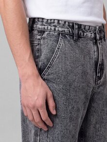 Colvenic Men's Casual Straight Leg Denim Jeans With Pockets For Daily Wear - Light Grey - View 7