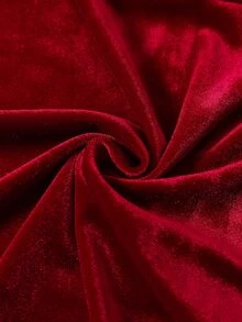 Young Girls Velvet Mesh Long Sleeve Dress, Bow Neck Cutout A-Line Flared Dress, Red Princess Party B - Red - View 11