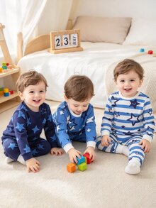 6PCS Baby Boys Pajamas - Multicolor - View 4