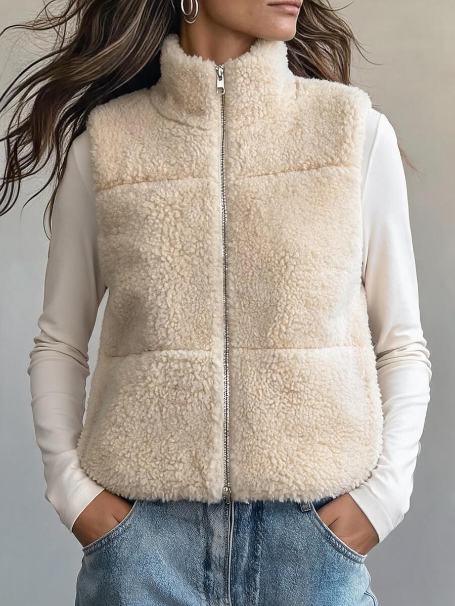 SHEIN New Casual Versatile Fashion Women's Lamb Wool Jacket