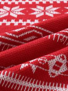 Manfinity Hypemode Men's Crew Neck Long Sleeve Striped Casual Versatile Sweater - Red - View 5