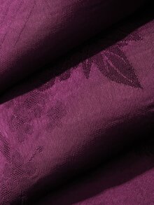 DAZY 2pcs/Set Women's Pajama Set, Tassel Patchwork V-Neck Cardigan Long Sleeve Top And Straight Leg Long Pants - Purple - View 7