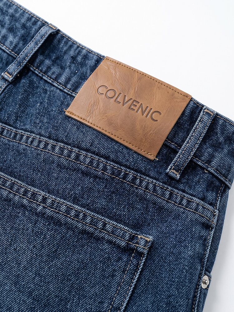 Colvenic Men's Street Style Casual Blue Jeans - Medium Wash - View 7