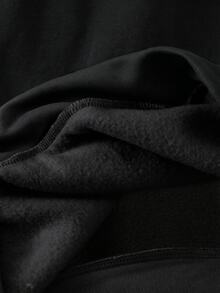 SHEIN 青少年男孩拼色拼接運動衫外套，寬鬆休閒長袖灰色秋季上衣，適合冬季、街頭風、返校季、聖誕出遊 - 彩色 - 查看 8