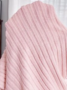 Slowluna Maternity Solid Color Nursing Long Sleeve Top And Adjustable Waist Long Pants Casual 2 Pieces Set - Pink - View 3