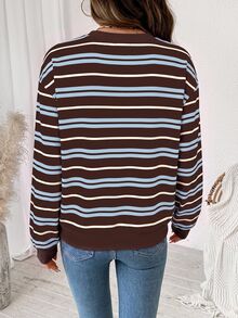 SHEIN LUNE 女款素色休閒百搭日常穿著長袖運動衫 - 彩色 - 查看 2