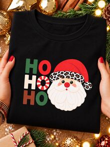 Young Boy Christmas Pattern Knitted Soft Crew Neck Short Sleeve Pullover T-Shirt Kids - Black - View 4