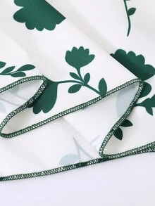 SHEIN 少女珍珠花瓣袖花卉印花A字洋裝 - 彩色 - 查看 8