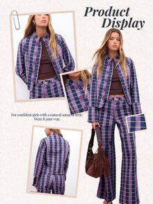 Nöista New Chinese Style Long Sleeves Casual Striped Jacket - Purple - View 9