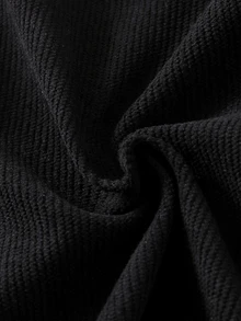 SHEIN Vintaside Kids 3件組 幼兒長褲 粉色、棕色、黑色，適合秋冬日常穿著，舒適套裝，蝴蝶結鬆緊腰帶，純色燈芯絨面料，多色可選，高 CP 值 - 彩色 - 查看 6