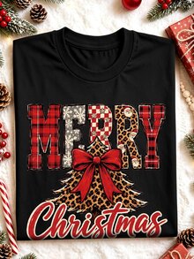 EMERY ROSE Pumpkin Spice Autumn Printed Casual Plus Size T-Shirt Halloween - Black - View 1