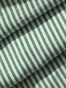 Livesso Women's Striped Pocket Button-Up Top And Pants Pajama Set - Green - View 7