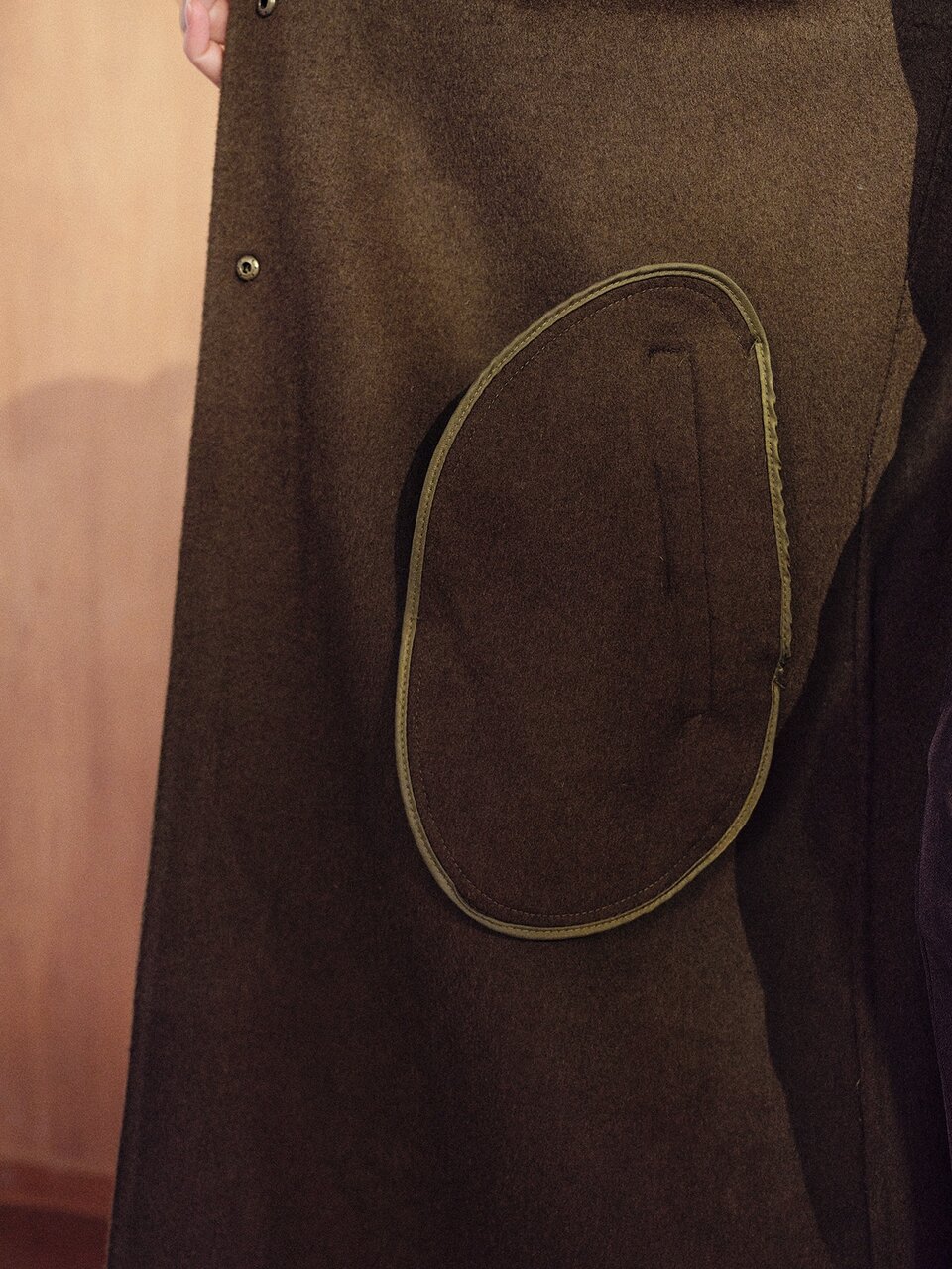 MOTF WOMEN'S WOOL DOUBLE-FACED MID-LENGTH COAT