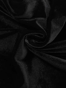 Editum جمبسوت نسائي أنيق بلون موحد وياقة شال وأكمام طويلة وجيوب - الأسود - مشاهدة 9