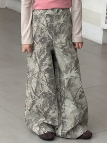 Dazy Kids Celana Jeans Kasual Sehari-hari dengan Motif Bordir Huruf untuk Anak Perempuan Remaja - MultiWarna - View 4