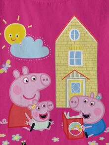 Peppa Pig X SHEIN 3件裝少女T恤 - 彩色 - 查看 9
