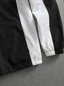 Sport MetroGents Men's Colorblock Casual Daily Outdoor Sports Jacket - Black - View 3