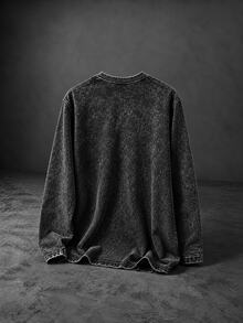Gym Rark Men's Spider Print Long Sleeve Casual Fitness Sports T-Shirt - Black - View 2