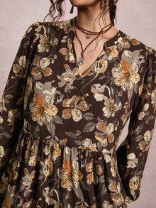 Freevana 大尺碼女款全印花休閒日常夏季洋裝 - 彩色 - 查看 4