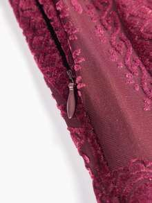 MOTF Tall WOMEN'S TALL LONG DRESSES - Burgundy - View 4
