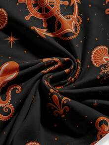ROMWE Dark Gothic Squid Mysterious Asymmetrical Hem Off-Shoulder Sexy Vintage Women's Dress - Black - View 4