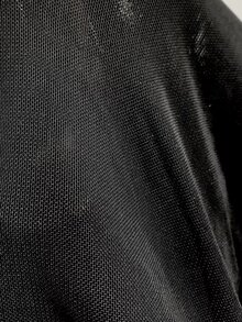Musera Petite Black Solid Color Lace-Up Casual Versatile Cropped Leggings Autumn Winter Back To School Daily Everyday - Black - View 5