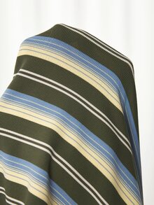 SHEIN ملابس علوية طويلة الأكمام مخططة بألوان متباينة للحوامل والرضاعة - متعدد الألوان - مشاهدة 7