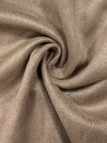 SHEIN Gaun Wanita Panjang Sedang Warna Polos Bahan Suede dengan Saku Tempel, Kasual, Serbaguna untuk Perjalanan Musim Gugur/Dingin - Khaki - View 7