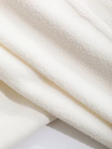 Dazy Plus Áo thun ôm sát tay dài màu trắng, áo lớp nền cho mùa thu/đông - trắng - Xem 9