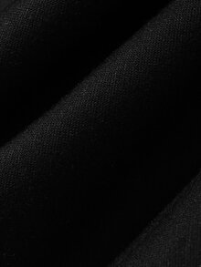 Dazy Plus Sweatshirt Hoodie Longgar Asimetris Model Bahu Asimetris Gaya Korea Baru Musim Gugur Awal dengan Hiasan Manik-manik - Hitam - View 5
