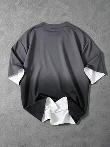 Gritte Field Men's Letter Pattern Casual Daily Travel Sports T-Shirt - Multicolor - View 2