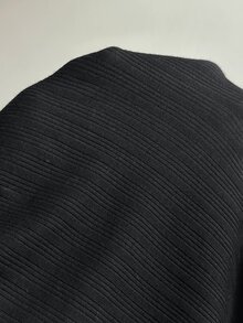 SHEIN EZwear 女款純色立領前拉鍊長袖休閒修身連身褲 - 黑色 - 查看 9