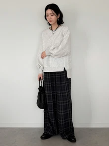 FRIFUL Sweatshirt Lengan Panjang Wanita Warna Polos Kasual Serbaguna untuk Pemakaian Sehari-hari - Putih - View 6