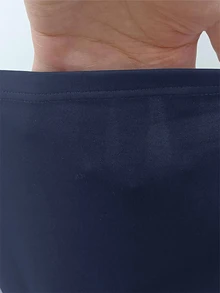 SHEIN EZwear 女款休閒日常通勤極簡純色高腰喇叭褲 - 藏蓝色 - 查看 7