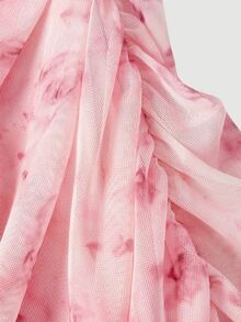 SHEIN MOD Women's Floral Print Camisole Dress And Cardigan Casual 2 Pieces Set - Baby Pink - View 4