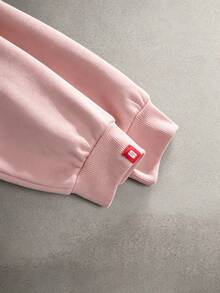 STYNVO Men's Embroidered Zip-Up Long Sleeve Hooded Sweatshirt - Pink - View 4