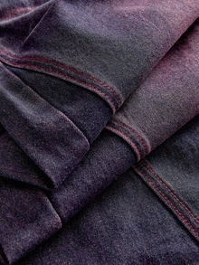 AXEPEAK Men's Casual Fashion Street Style Washed Pleated Loose Wide Leg Denim Jeans - Multicolor - View 5