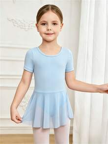 Young Girls Clothes Professional Ballet Dance Leotard, Training, Cute, Christmas, Back To School Autumn Fall - Blue - View 7