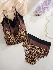 SHEIN 女款圓弧邊舒適無縫內衣內褲套裝，6件組 - 彩色 - 查看 3