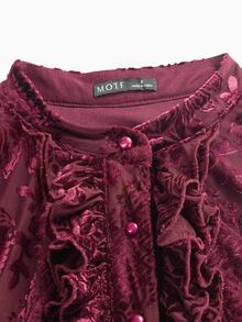 MOTF Tall WOMEN'S TALL LONG DRESSES - Burgundy - View 3