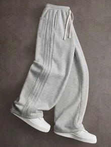 STYNVO Men's Drawstring Waist Casual Versatile Everyday Sweatpants - Grey - View 1