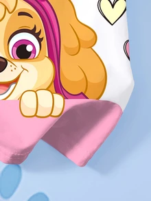 SHEIN | PAW Patrol 女童字母卡通印花休閒日常短袖T恤 - 白色 - 查看 5