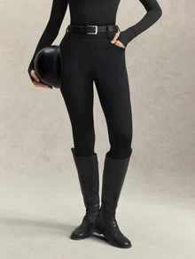 Activina Women's Casual Versatile Daily Equestrian Riding Pants - Black - View 7